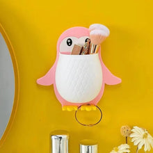 Penguin Toothbrush Holder/Brush Stand/Pen Holder/Kitchen/Bedroom/Office Plastic Toothbrush Holder