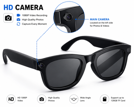 AI Smart Camera  sunglasses combine fashionable UV-protective frame